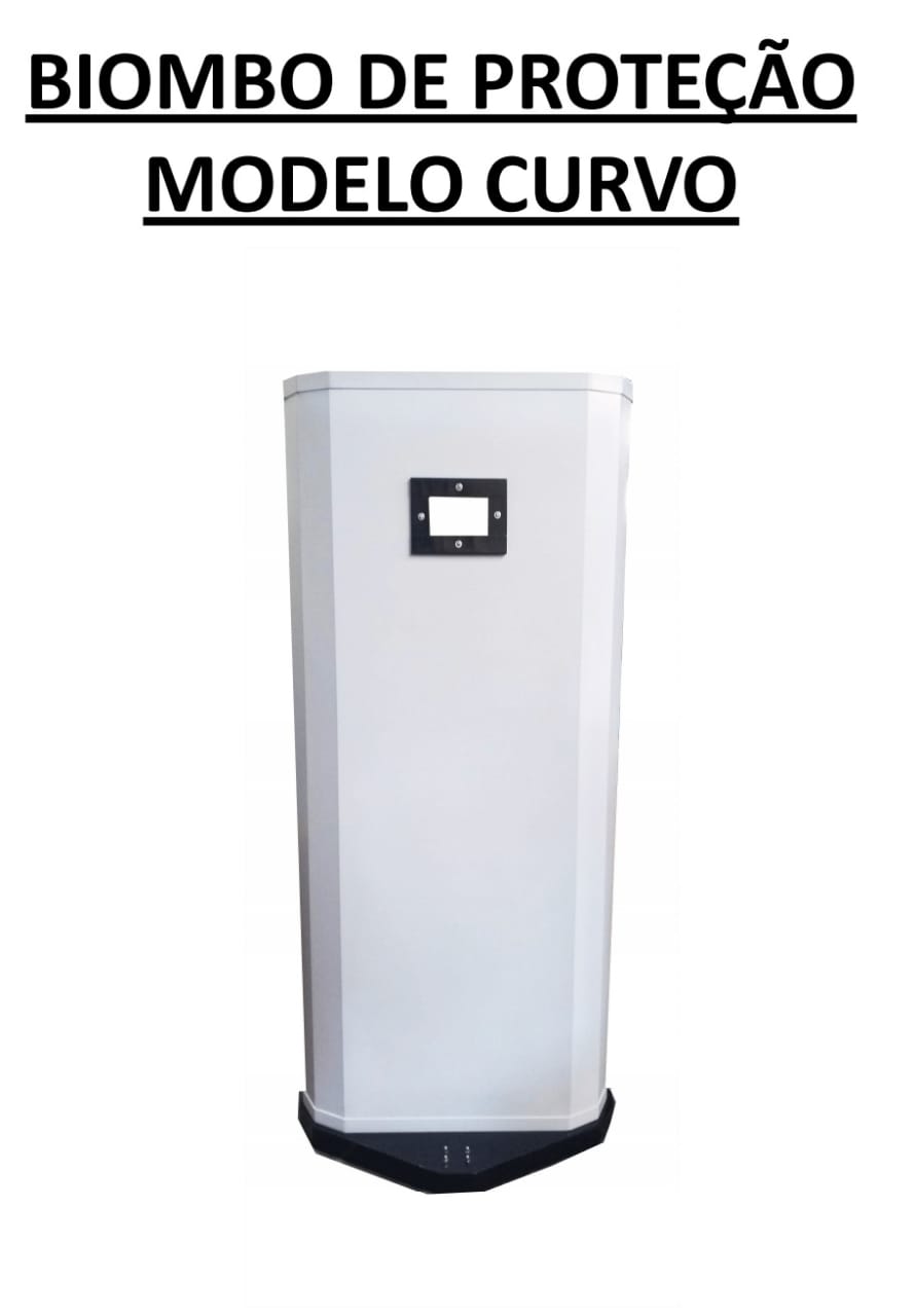 BIOMBO CURVO COM VISOR